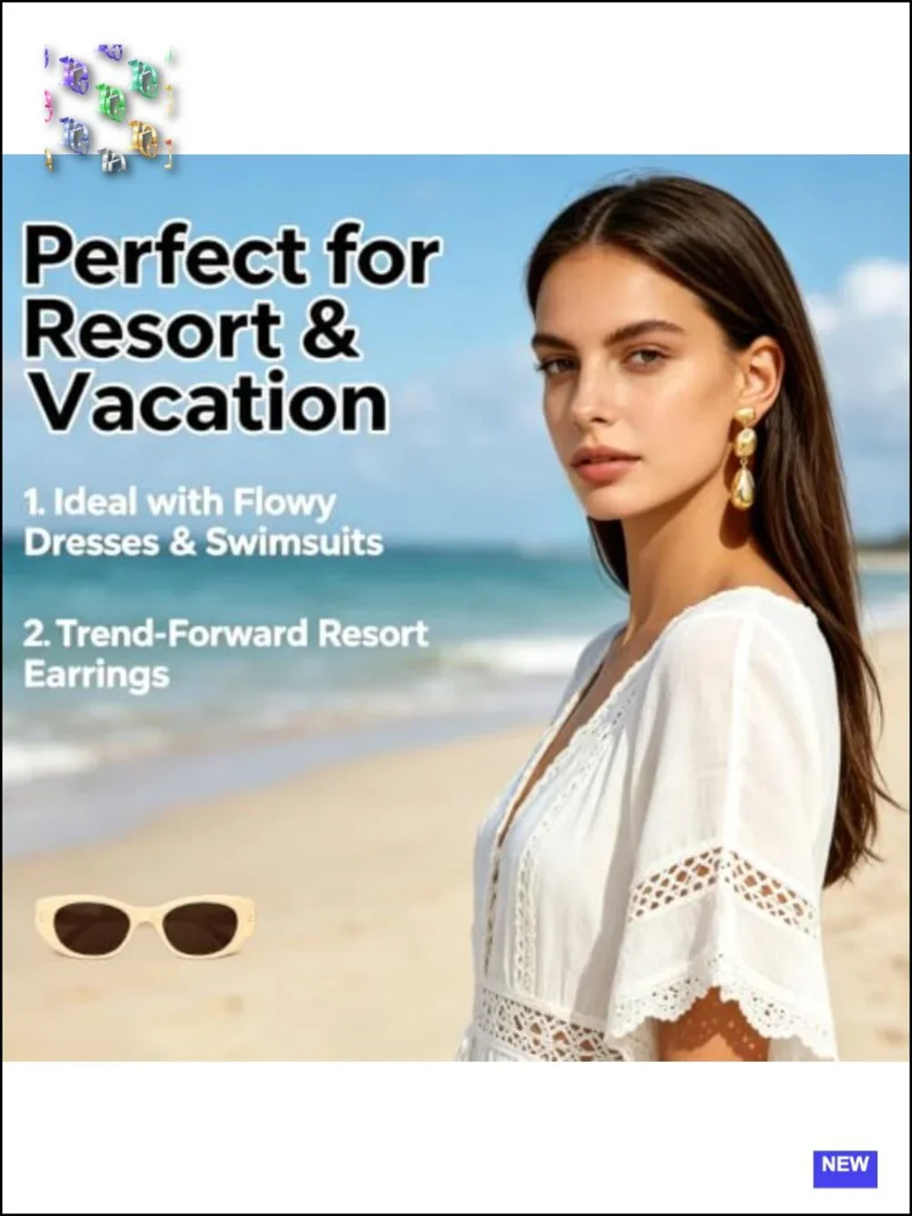 Geometric Chunky Dangle Earrings Gold Plated Drop Earrings for Women Statement